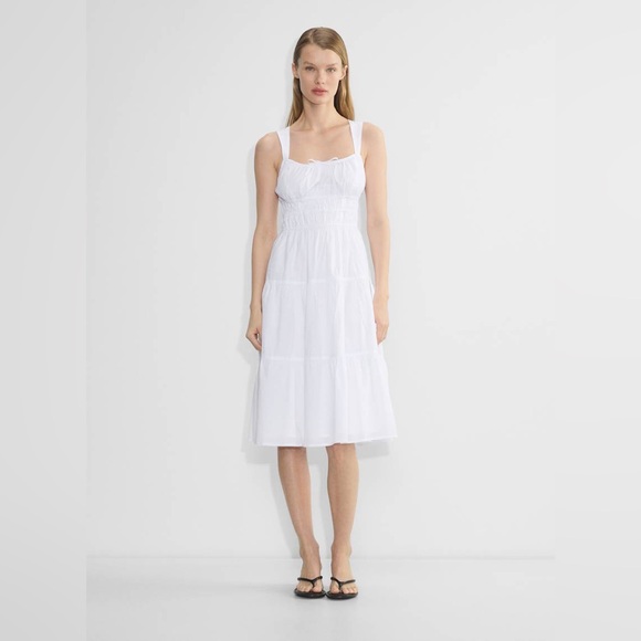 Sunday Best Dresses & Skirts - Sunday Best White Martine Midi Dress